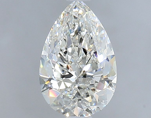1.0 carat H-SI2 Natūralus Pear Deimantas (1)