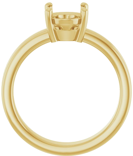 Sužadėtuvių Žiedas „Solitaire“ 14k yellow gold Oval 9mm x 7mm (2)