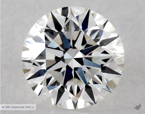 0.5 carat G-VS2 Excellent cut Natūralus Round Deimantas (1)