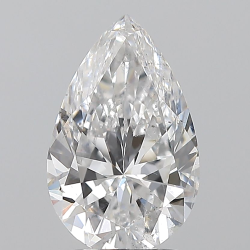 2.01 carat D-SI2 Natūralus Pear Deimantas (1)