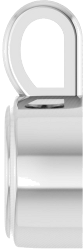 Pakabukas „Solitaire“ 585 Baltojo Aukso Round 4mm (3)