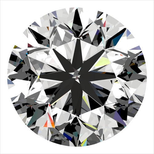 0.5 carat G-SI1 Very Good cut Natūralus Round Deimantas (1)