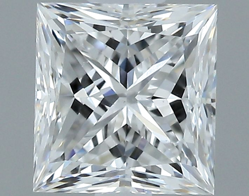 0.5 carat E-VS2 Natūralus Princess Deimantas (1)