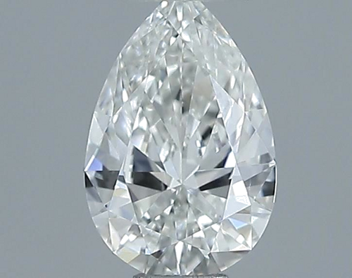 0.5 carat G-VS2 Natūralus Pear Deimantas (1)