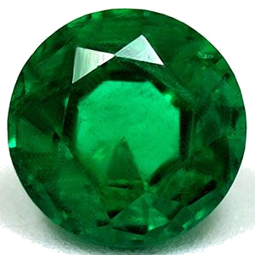 0.86 carat GREEN Round Smaragdas (1)