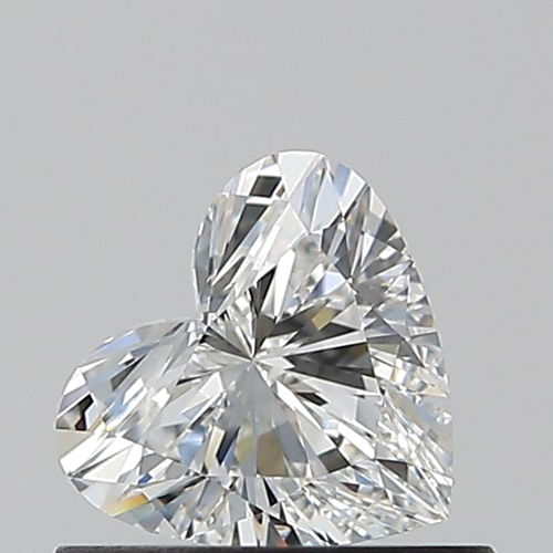 0.52 carat F-VVS1 Natūralus Heart Deimantas (1)