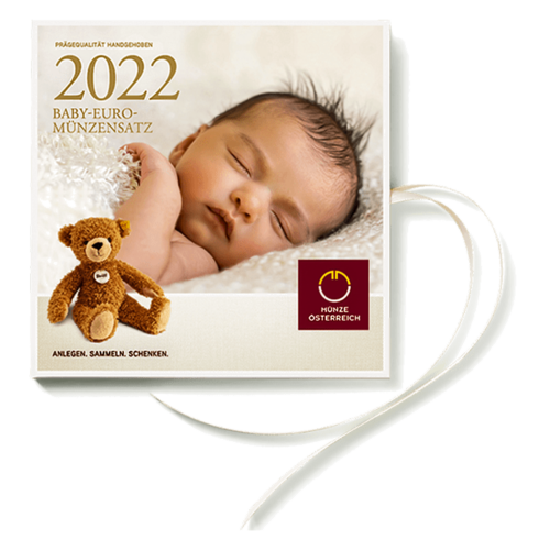 2022 Austrija Naujagimis BU Euro monetų rinkinys (1)