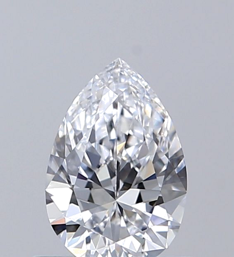 0.5 carat D-VVS1 Natūralus Pear Deimantas (1)