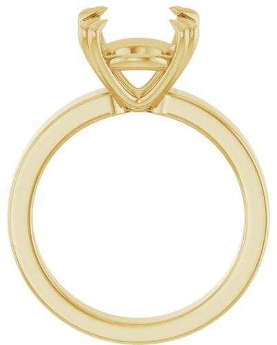 Sužadėtuvių Žiedas „Double Claw-Prong Solitaire“ 14k yellow gold Oval 12mm x 10mm (2)