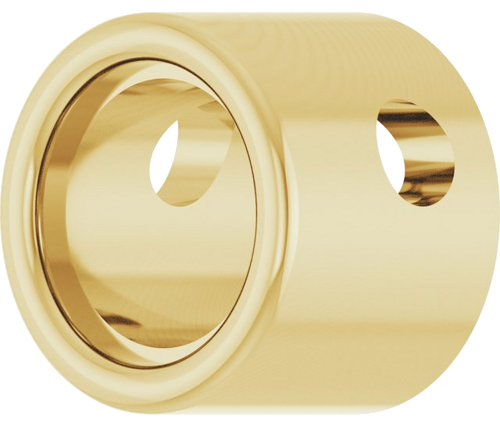Pakabukas „Bezel-Set Solitaire“ 10k yellow gold Round 4.4mm (2)