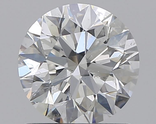 0.9 carat G-SI2 Excellent cut Natūralus Round Deimantas (1)