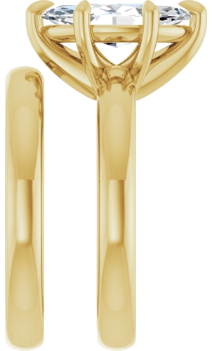 Sužadėtuvių Žiedas „Claw-Prong Solitaire“ 14k yellow gold Marquise 12mm x 6mm (9)