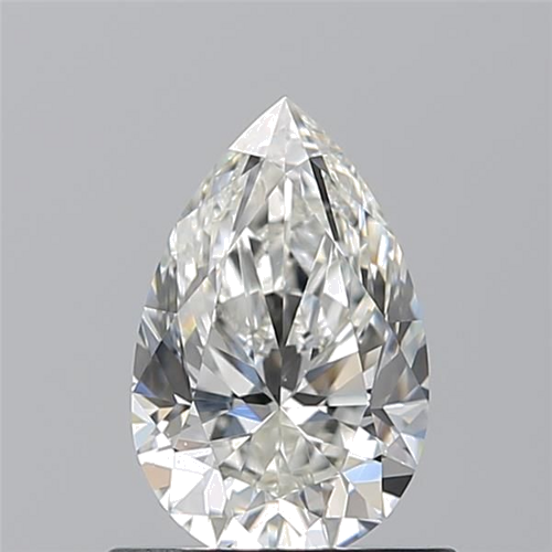 0.7 carat H-VS2 Natūralus Pear Deimantas (1)