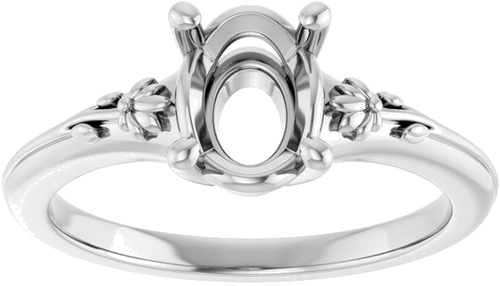 Sužadėtuvių Žiedas „Solitaire“ 925 Sidabro Oval 8mm x 6mm (3)