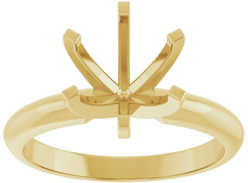 Sužadėtuvių Žiedas „Light Solitaire“ 585 Geltonojo Aukso Round 7.8mm x 8.6mm (3)