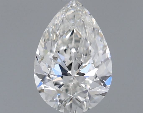 0.5 carat G-VS2 Natūralus Pear Deimantas (1)
