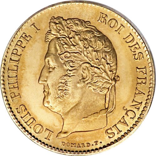 40 francs Louis Philip I (1831-1839) gold coin Kingdom of France (1)
