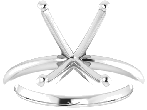 Sužadėtuvių Žiedas „Solitaire“ 585 Baltojo Aukso Emerald 11mm x 9mm (3)