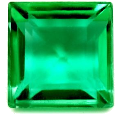 0.84 carat GREEN Square Smaragdas (1)