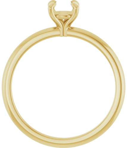 Sužadėtuvių Žiedas „Solitaire“ 10k yellow gold Round 5.2mm (2)
