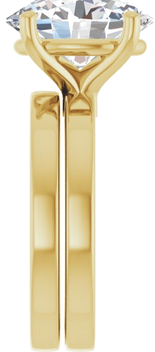 Sužadėtuvių Žiedas „Solitaire“ 14k yellow gold Oval 12mm x 10mm (9)