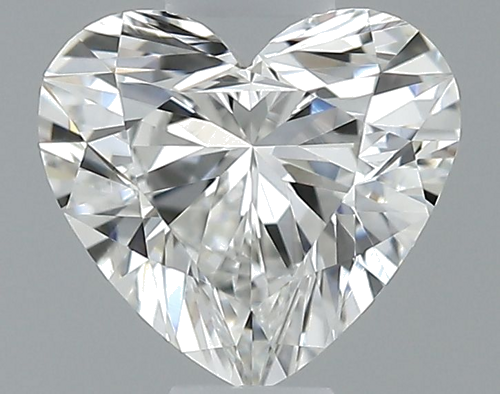 0.5 carat F-VVS2 Natūralus Heart Deimantas (1)