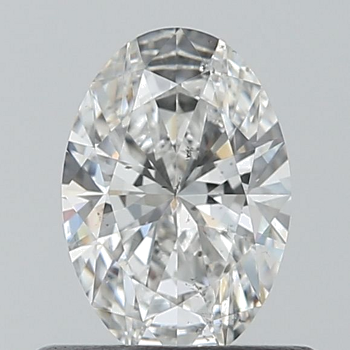 0.5 carat F-SI1 Natūralus Oval Deimantas (1)