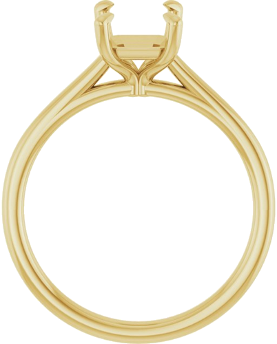 Sužadėtuvių Žiedas „Claw-Prong Solitaire“ 18k yellow gold Emerald 8mm x 6mm (2)