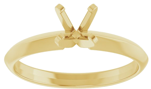 Sužadėtuvių Žiedas „Solitaire“ 14k yellow gold Round 5.2mm (3)