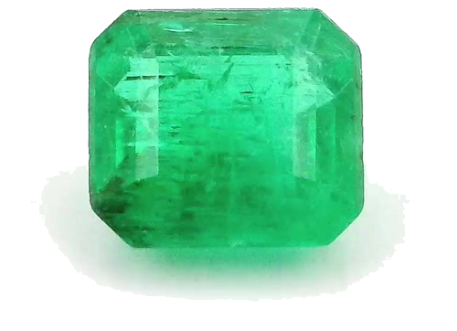 0.63 carat GREEN STEP cut Emerald Smaragdas (1)