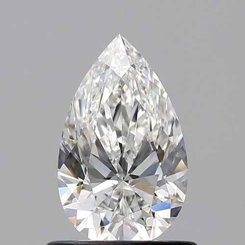 0.81 carat F-VVS1 Natūralus Pear Deimantas (1)