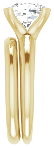 Sužadėtuvių Žiedas „Solitaire“ 14k yellow gold Cushion 9mm (9)