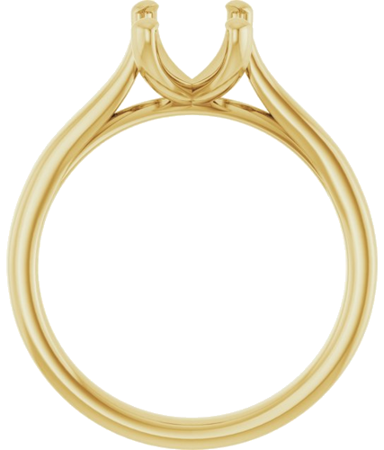 Sužadėtuvių Žiedas 14k yellow gold Emerald 8mm x 6mm (2)