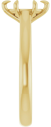 Sužadėtuvių Žiedas „Claw-Prong“ 14k yellow gold Oval 8mm x 6mm (4)