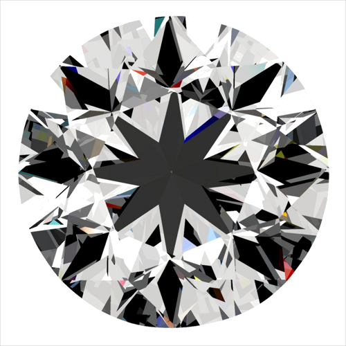 0.3 carat F-VVS1 GD cut Natūralus Round Deimantas (1)