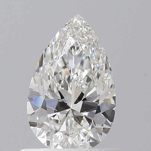 0.6 carat F-SI1 Natūralus Pear Deimantas (1)