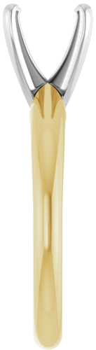 Sužadėtuvių Žiedas „Solitaire“ 585 Baltojo Ir Geltonojo Aukso Round 7.3mm x 7.7mm (4)