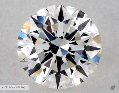 0.5 carat H-VS2 Excellent cut Natūralus Round Deimantas (1)
