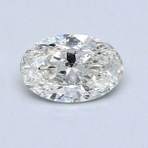 0.71 carat I-SI1 Natūralus Oval Deimantas (1)
