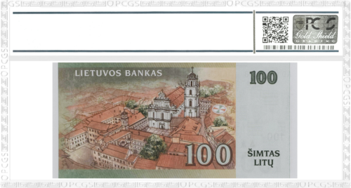 2000 Lietuva 500 litu banknote PCGS GEM UNC 66 (2)