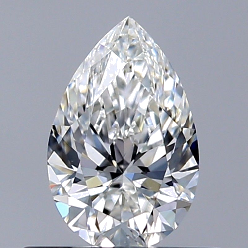 0.5 carat F-VS2 Natūralus Pear Deimantas (1)