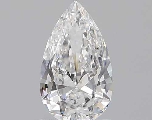 1.0 carat E-VVS2 Natūralus Pear Deimantas (1)