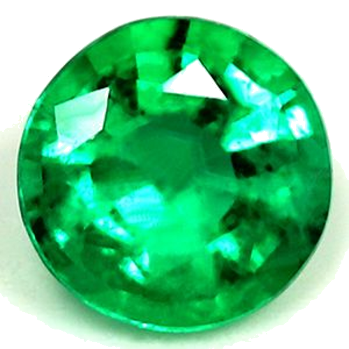 0.34 carat GREEN Round Smaragdas (1)