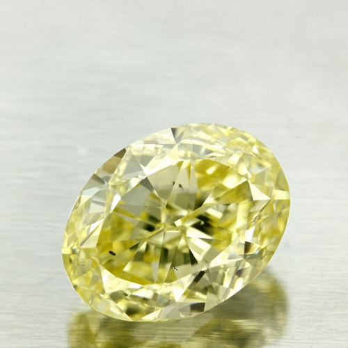 4.03 carat Fancy Intense  Yellow-SI1 Natūralus Oval Deimantas (1)