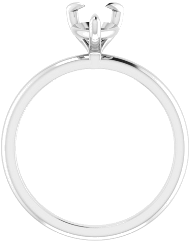 Sužadėtuvių Žiedas „Solitaire“ 585 Baltojo Aukso Pear Shape 9mm x 6mm (2)