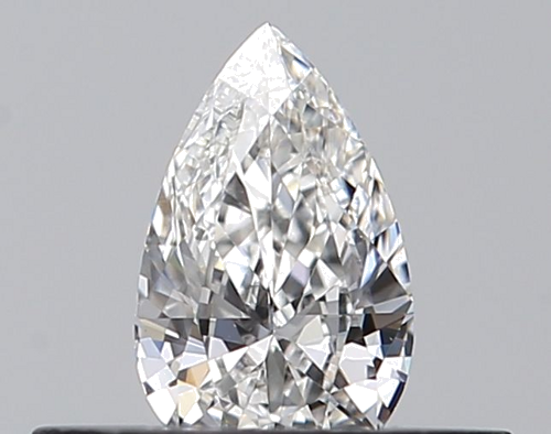 0.23 carat F-VVS2 Natūralus Pear Deimantas (1)