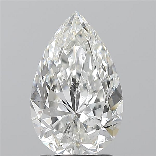 2.01 carat G-SI2 Natūralus Pear Deimantas (1)