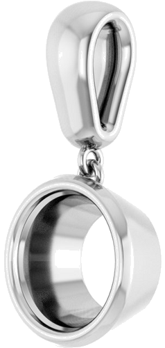 Pakabukas „Bezel-Set“ 925 Sidabro Round 9mm (2)