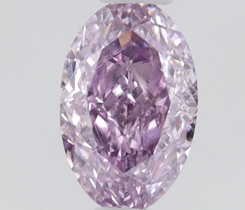0.2 carat Fancy Intense Pinkish Purple-SI2 Natūralus Oval Deimantas (1)