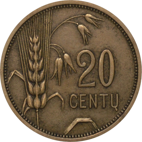 1925 Lithuania 20 cents coin (1)